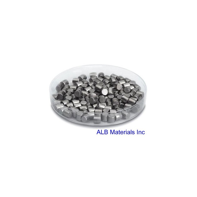 W Pellets 99.95% -25 gm Tungsten dia 6 x 6 mm  Evaporation Material 