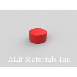 12.7mm dia. x 6.35mm thick Plastic Coated Magnets | D-D12.7H6.35/G