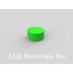 12.7mm dia. x 6.35mm thick Plastic Coated Magnets | D-D12.7H6.35/G